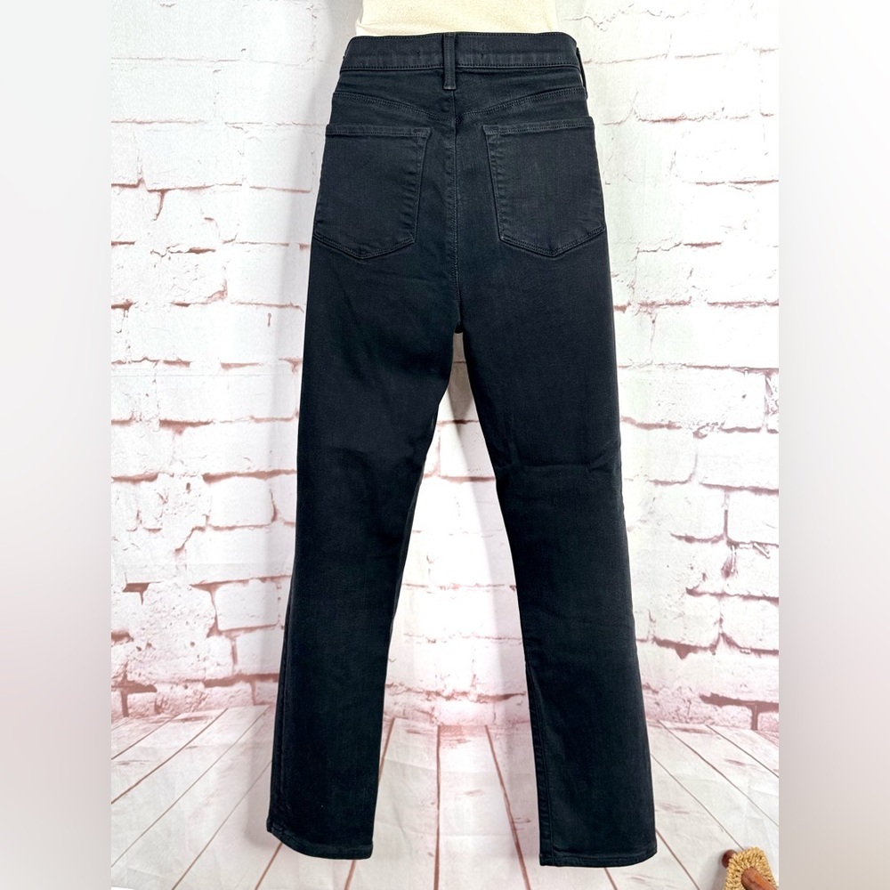 J BRAND Maria High Rise Size 29 Black Straight Denim Jeans 28 Inch Waist - Picture 3 of 16